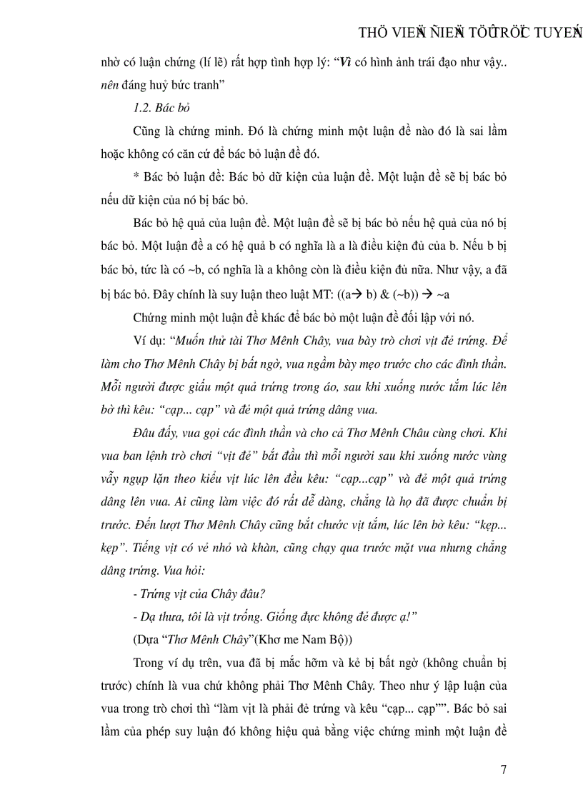 image for page Logic và tiếng Việt Một số kiểu lập luận về tài ứng đối qua một số chuyện trạng truyền tụng trong dân gian Việt Nam theo Kho tàng truyện trạng Việt Nam