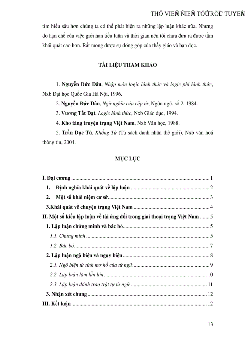 image for page Logic và tiếng Việt Một số kiểu lập luận về tài ứng đối qua một số chuyện trạng truyền tụng trong dân gian Việt Nam theo Kho tàng truyện trạng Việt Nam