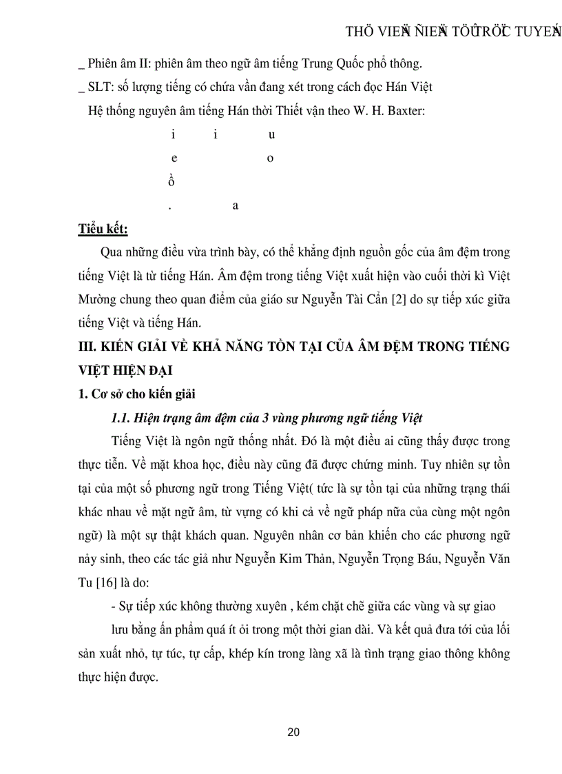 image for page Các tiếng chứa âm đệm trong tiếng Việt Nguồn gốc và hướng giải quyết