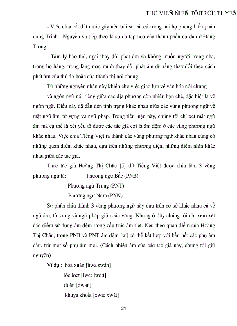 image for page Các tiếng chứa âm đệm trong tiếng Việt Nguồn gốc và hướng giải quyết