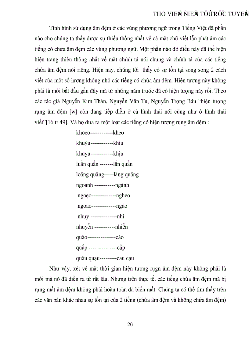 image for page Các tiếng chứa âm đệm trong tiếng Việt Nguồn gốc và hướng giải quyết