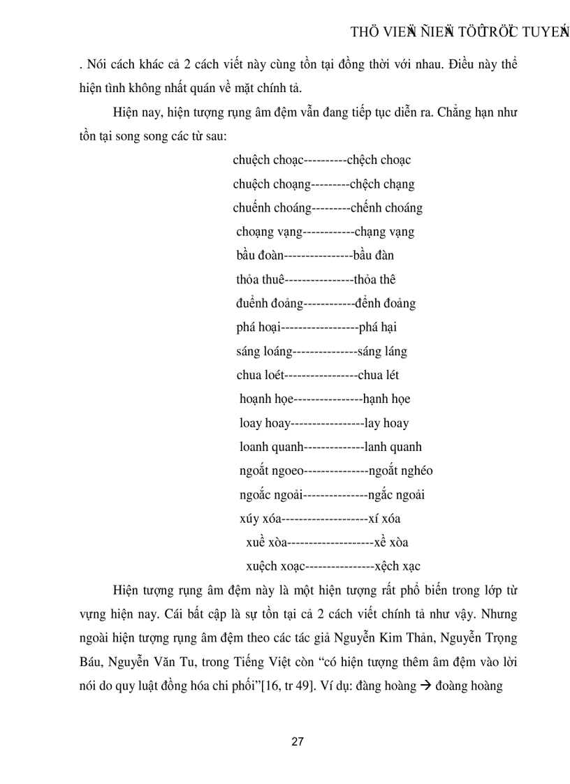 image for page Các tiếng chứa âm đệm trong tiếng Việt Nguồn gốc và hướng giải quyết