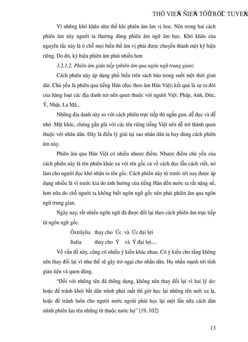 image for page Bước đầu khảo sát tình hình viết địa danh nước ngoài trên một số văn bản tiếng Việt hiện nay