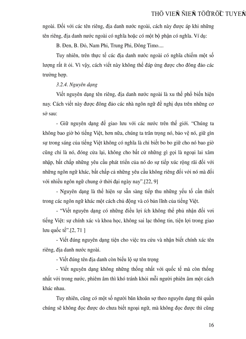 image for page Bước đầu khảo sát tình hình viết địa danh nước ngoài trên một số văn bản tiếng Việt hiện nay