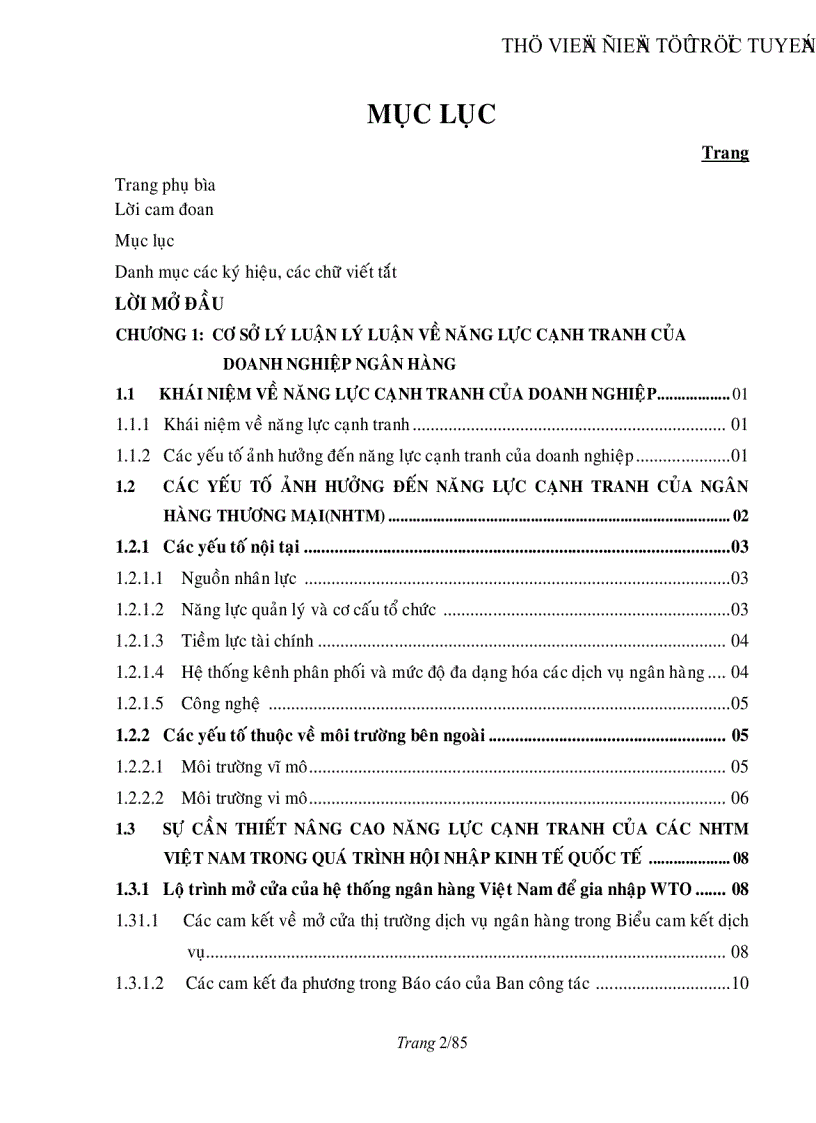 image for page Nâng cao năng lực cạnh tranh của ngân hàng đầu tư và phát triển Việt Nam đến năm 2015