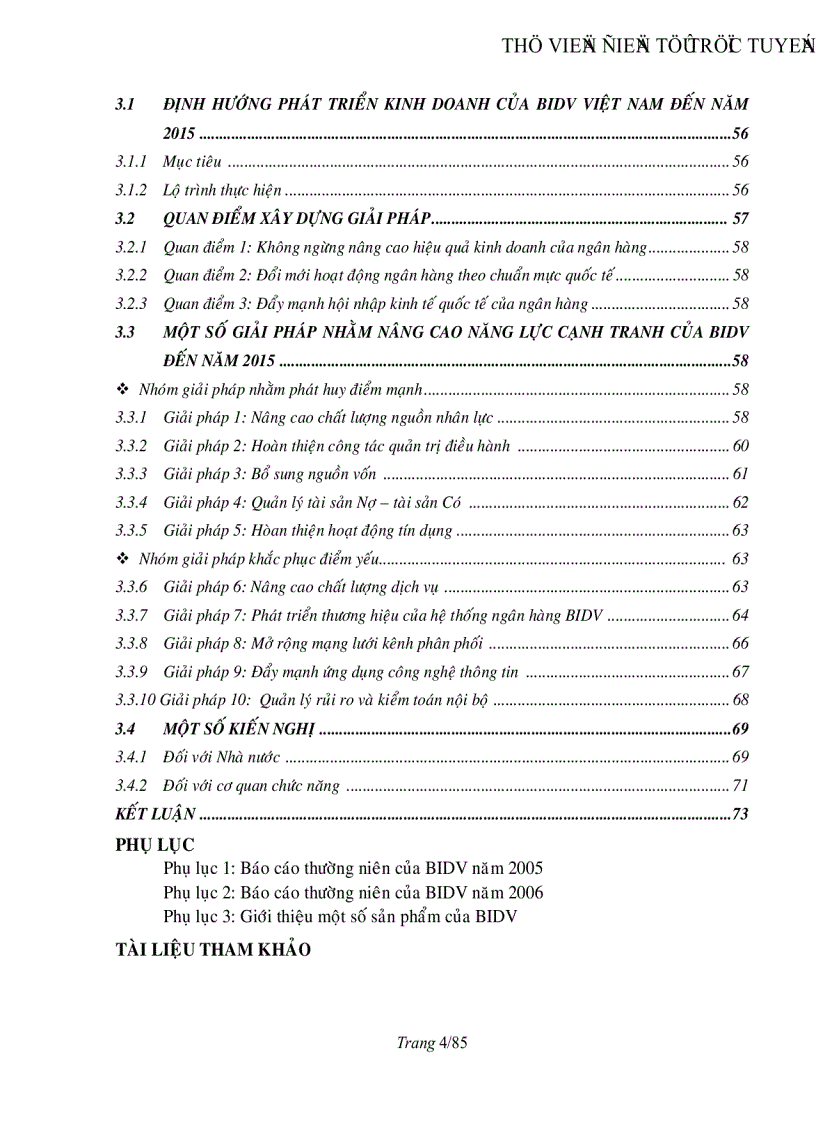 image for page Nâng cao năng lực cạnh tranh của ngân hàng đầu tư và phát triển Việt Nam đến năm 2015