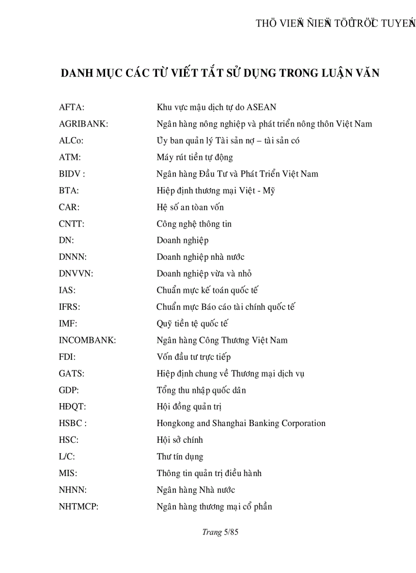 image for page Nâng cao năng lực cạnh tranh của ngân hàng đầu tư và phát triển Việt Nam đến năm 2015