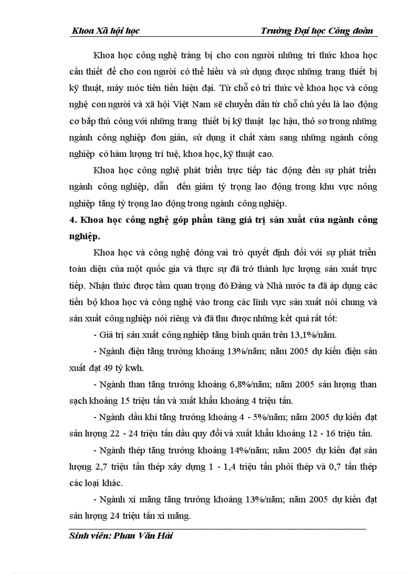 image for page Vai trò của khoa học công nghệ đối với sự phát triển công nghiệp Việt Nam