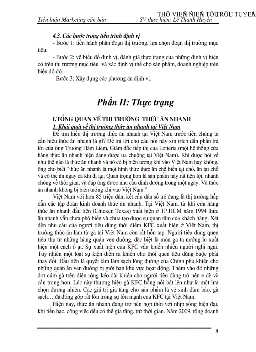 image for page Hoạt động phân đoạn thị trường lựa chọn thị trường mục tiêu từ đó định vị thị trường của KFC tại Việt Nam