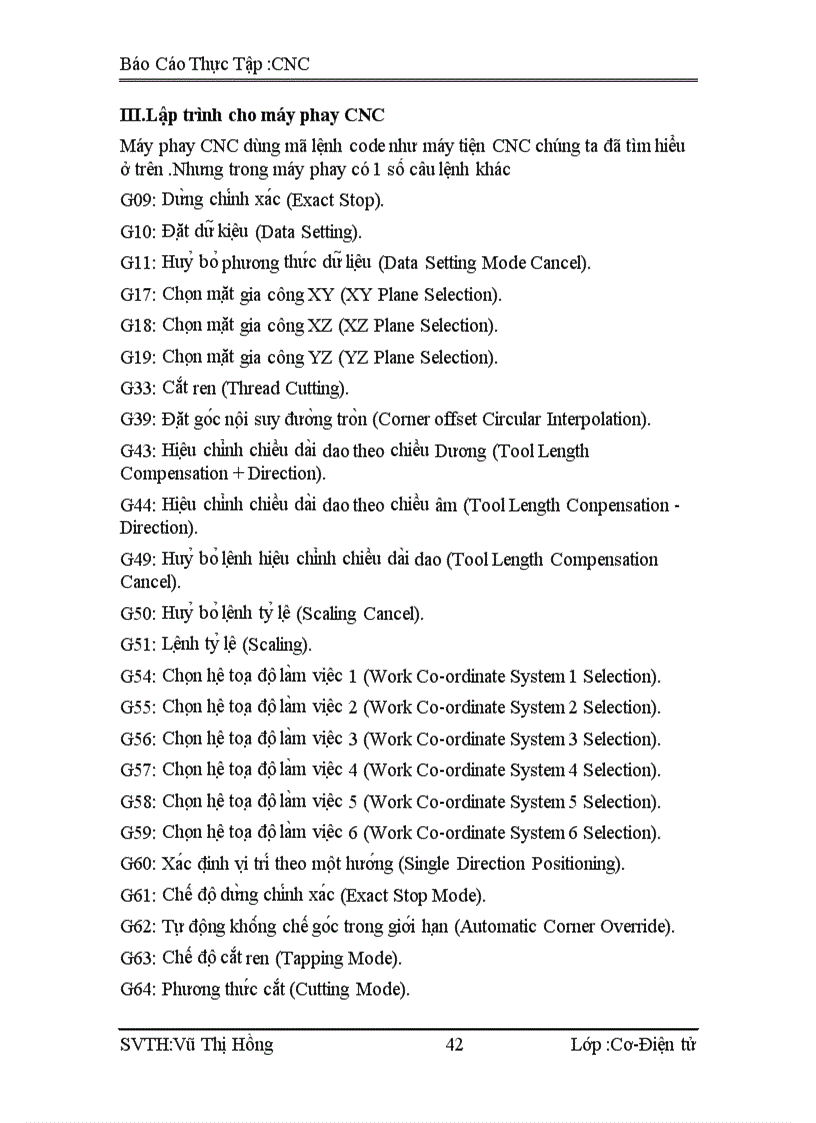 image for page Báo Cáo Thực Tập CNC