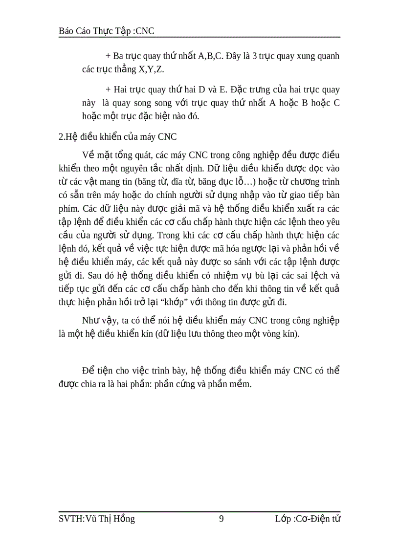 image for page Báo Cáo Thực Tập CNC