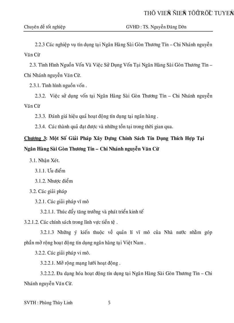 image for page Một số giải pháp góp phần mở rộng hoạt động Tín dụng tại Ngân Hàng Sài Gòn Thương Tín Chi Nhánh nguyễn Văn Cừ