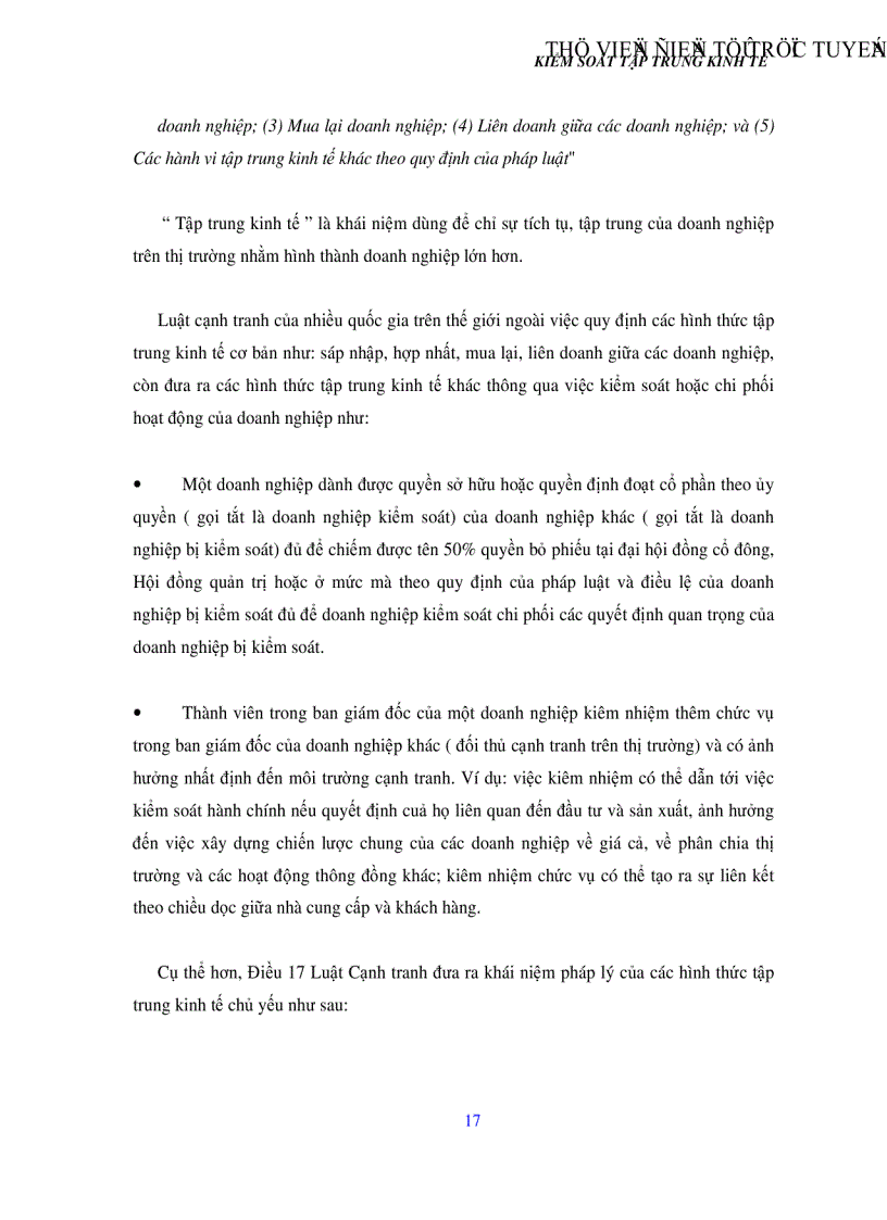 image for page Cơ sở pháp lý kiểm soát tập trung kinh tế trong pháp luật cạnh tranh kinh nghiệm thế giới và thực tiễn áp dụng cho Việt Nam