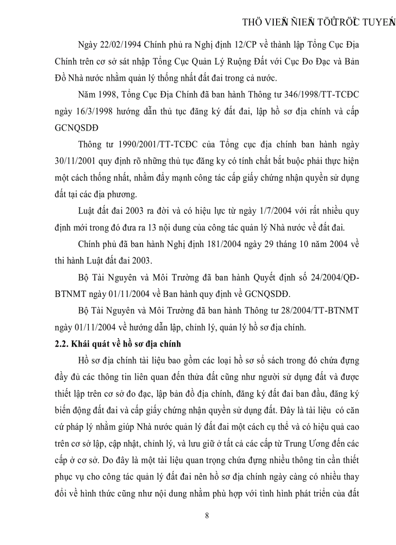 image for page Ứng dụng tin học xây dựng cơ sở dữ liệu hồ sơ điạ chính phục vụ công tác quản lý đất đai phường Trung Tâm thị xã Nghĩa lộ tỉnh Yên Bái