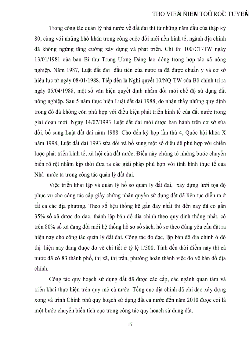 image for page Ứng dụng tin học xây dựng cơ sở dữ liệu hồ sơ điạ chính phục vụ công tác quản lý đất đai phường Trung Tâm thị xã Nghĩa lộ tỉnh Yên Bái
