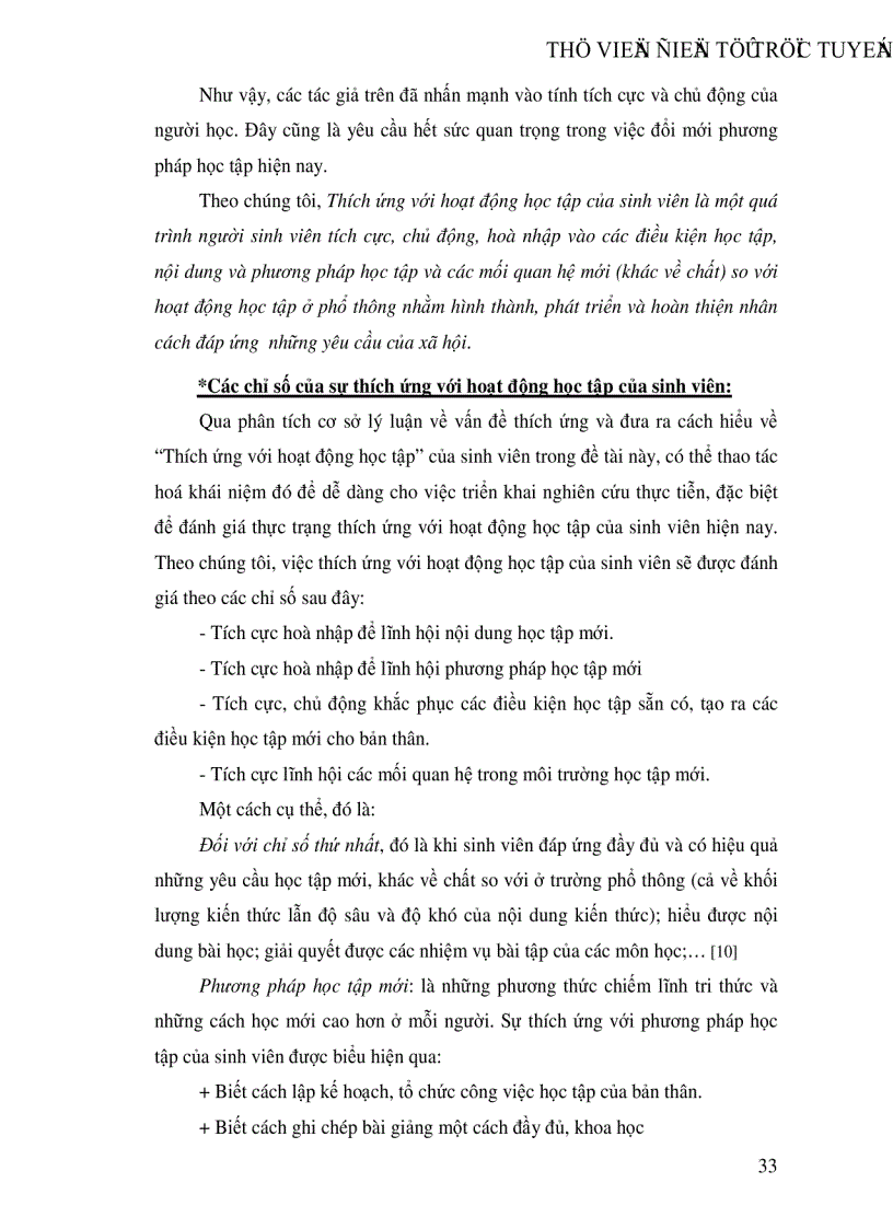 image for page Sự thích ứng với hoạt động học tập của sinh viên Khoa Công tác xã hội và Phát triển Cộng đồng trường Đại học Đà Lạt