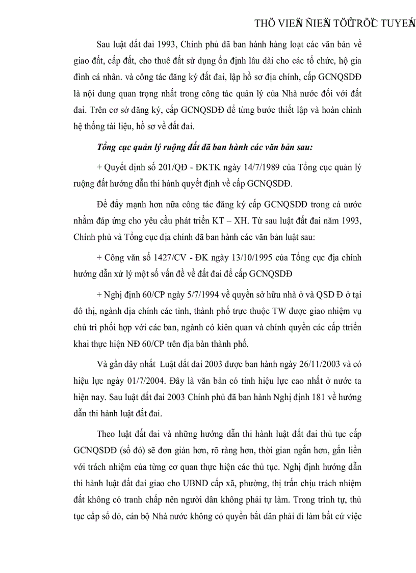 image for page Cơ sở khoa học của việc cấp Giấy chứng nhận Quyền sử dụng đất ở cho hộ gia đình cá nhân đang sử dụng đất