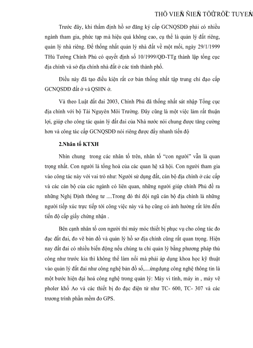 image for page Cơ sở khoa học của việc cấp Giấy chứng nhận Quyền sử dụng đất ở cho hộ gia đình cá nhân đang sử dụng đất