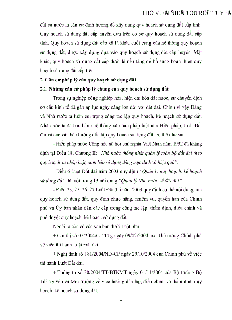 image for page Quy hoạch sử dụng đất thị trấn Lim huyện Tiên Du tỉnh Bắc Ninh giai đoạn 2007 2015