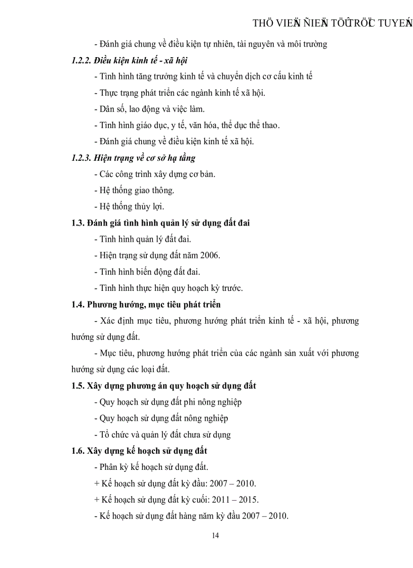 image for page Quy hoạch sử dụng đất thị trấn Lim huyện Tiên Du tỉnh Bắc Ninh giai đoạn 2007 2015