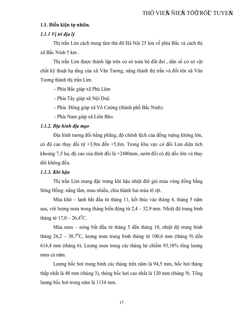 image for page Quy hoạch sử dụng đất thị trấn Lim huyện Tiên Du tỉnh Bắc Ninh giai đoạn 2007 2015