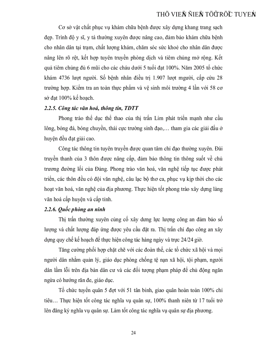 image for page Quy hoạch sử dụng đất thị trấn Lim huyện Tiên Du tỉnh Bắc Ninh giai đoạn 2007 2015