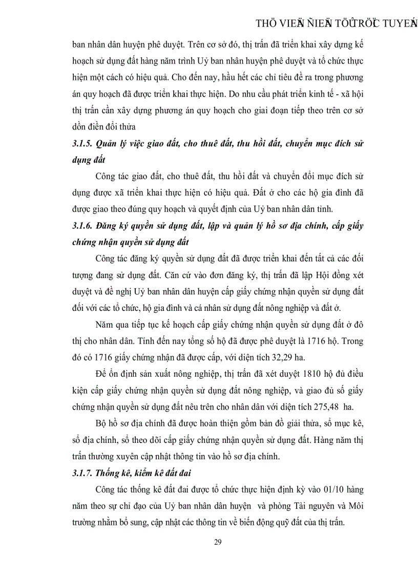 image for page Quy hoạch sử dụng đất thị trấn Lim huyện Tiên Du tỉnh Bắc Ninh giai đoạn 2007 2015