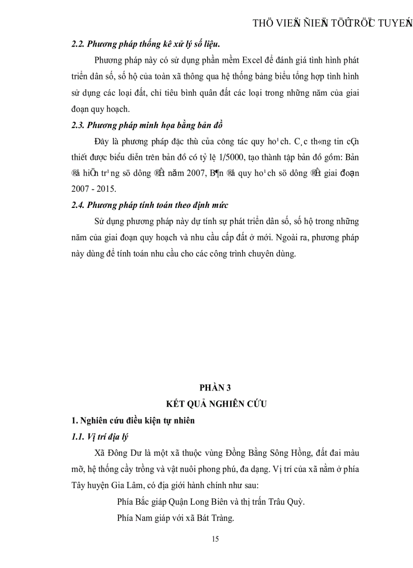 image for page Quy hoạch sử dụng đất xã Đông Dư huyện Gia Lâm thành phố Hà Nội giai đoạn 2007 2015