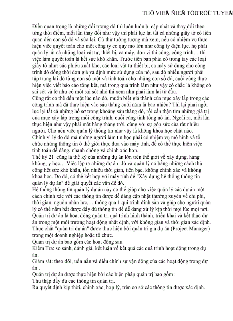 image for page Xây dựng hệ thống thông tin quản lý dự án