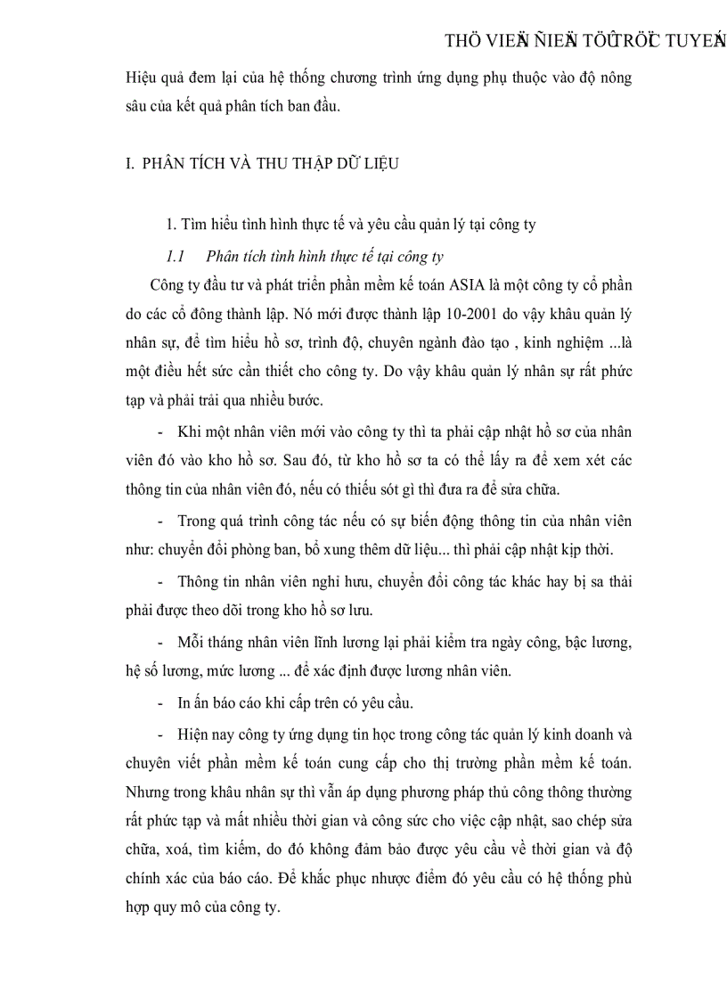 image for page Áp dụng tin học vào chương trình quản lý nhân sự cho công ty phần mềm kế toán ASIA