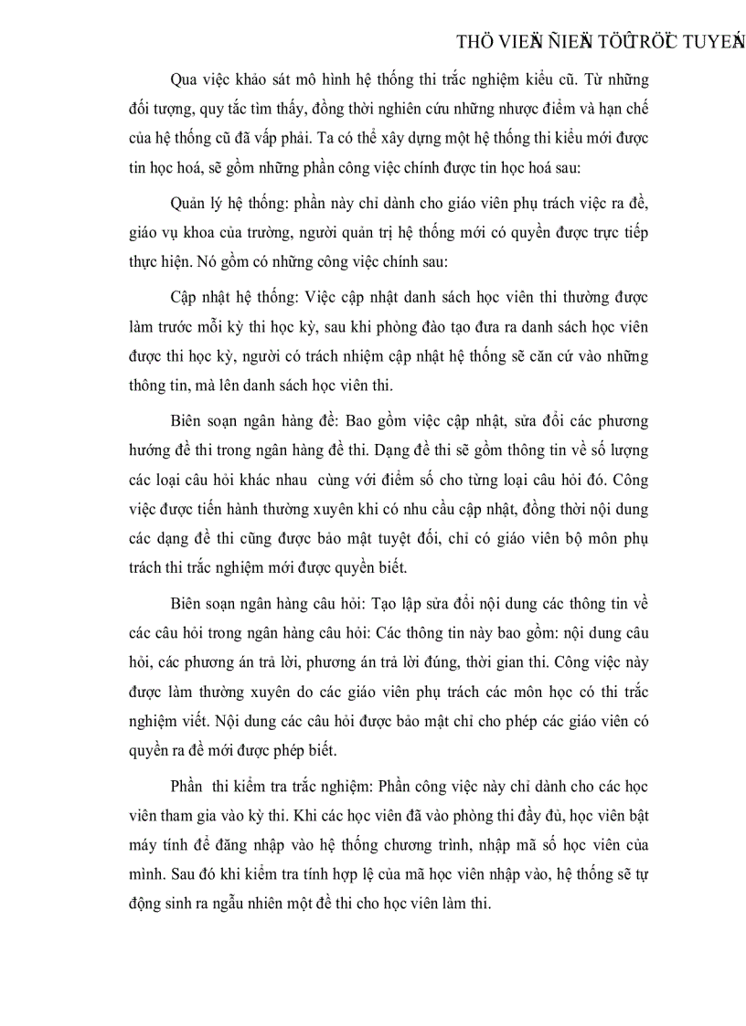 image for page Xây dựng chương trình thi trắc nghiệm môn Tin học Đại cương cho các Trường Trung Học Quân Sự