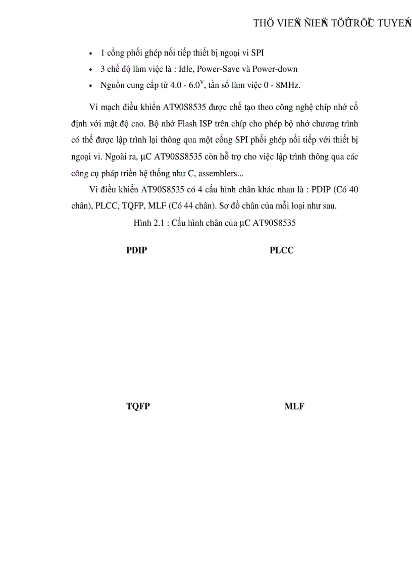 image for page Thiết kế phần cứng và phần mềm cho mạch điểu khiển AT90S8535