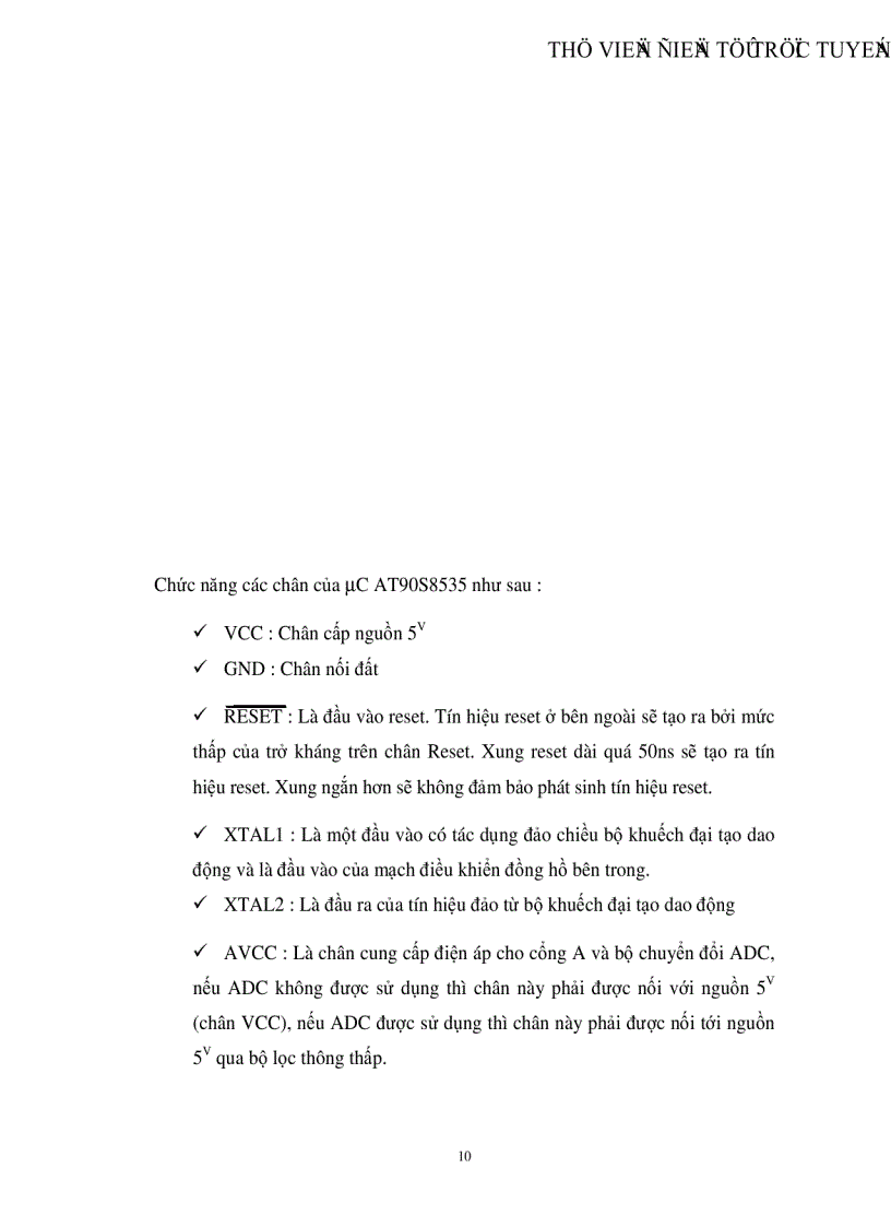 image for page Thiết kế phần cứng và phần mềm cho mạch điểu khiển AT90S8535