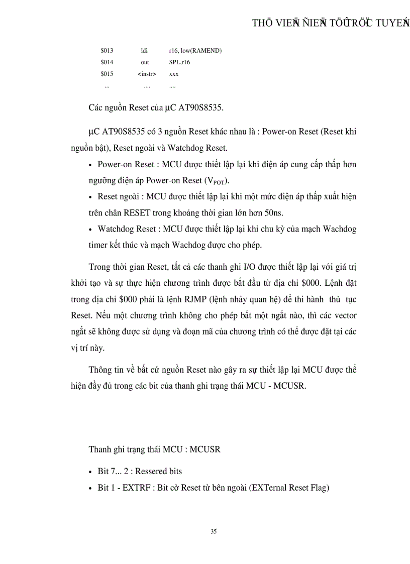 image for page Thiết kế phần cứng và phần mềm cho mạch điểu khiển AT90S8535