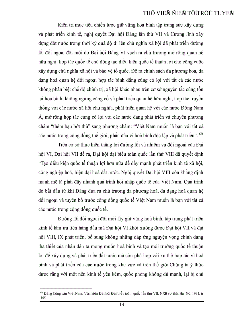 image for page Quan hệ Việt Nam Trung Quốc sau chiến tranh lạnh Thực trạng và triển vọng