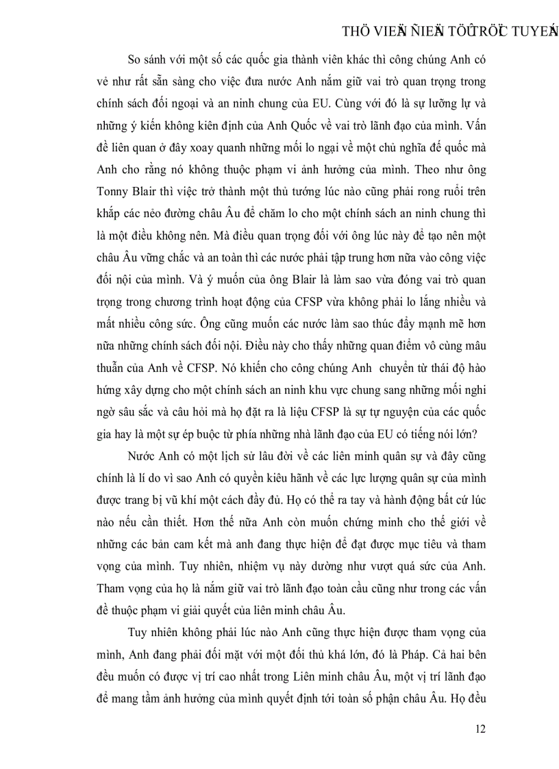 image for page Đôi nét về chính sách đối ngoại của Anh