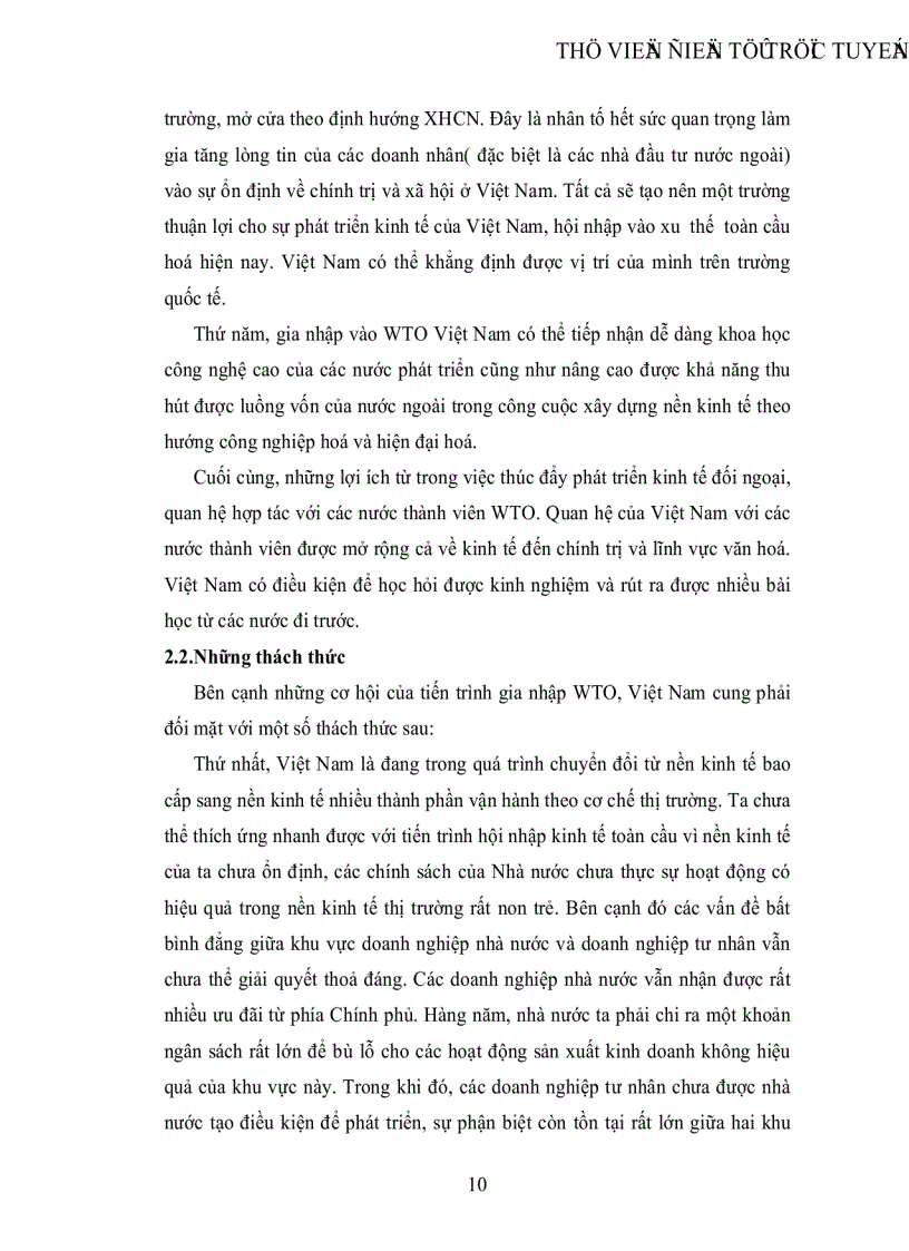 image for page Những nguyên tắc cơ bản của hệ thống thương mại của WTO và những thách thức đối với Việt Nam