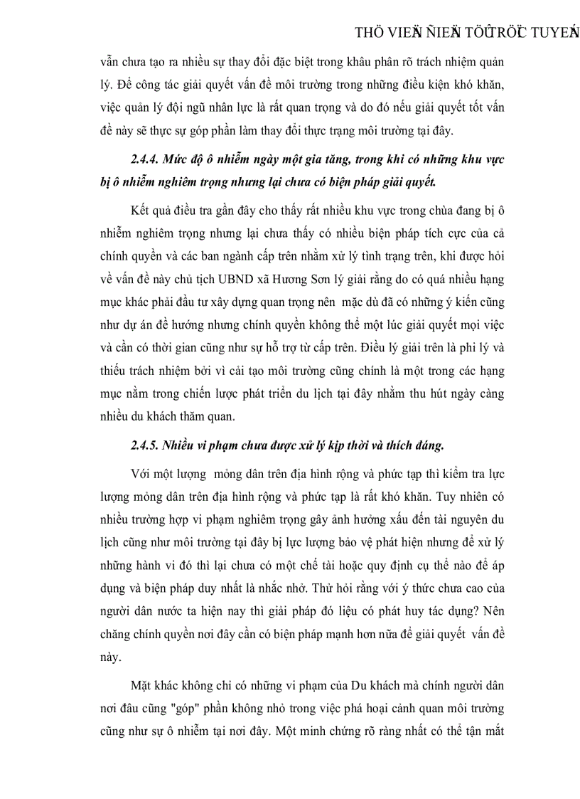 image for page Môi trường du lịch tại chùa Hương thực trạng và giải pháp