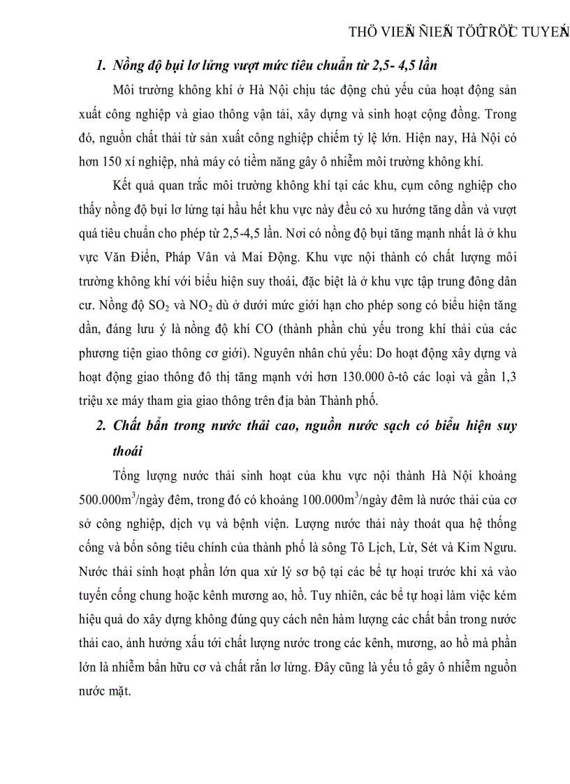 image for page Tác động của thương mại dịch vụ du lịch và toàn cầu hóa đồi với môi trường