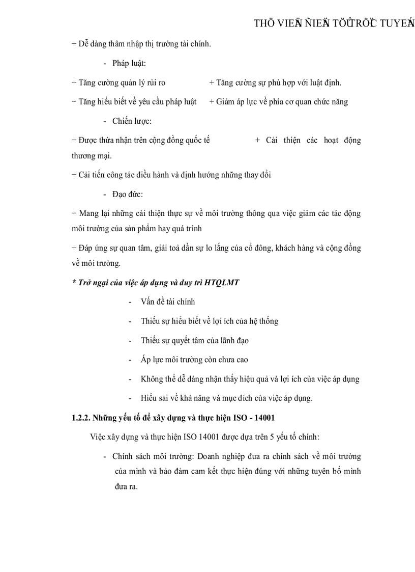 image for page Nghiên cứu xây dựng Hệ thống quản lý môi trường theo tiêu chuẩn ISO 14001 cho Trung tâm thực nghiệm Tam Hiệp Viện nghiên cứu Mỏ và Luyện kim Bộ Công nghiệp