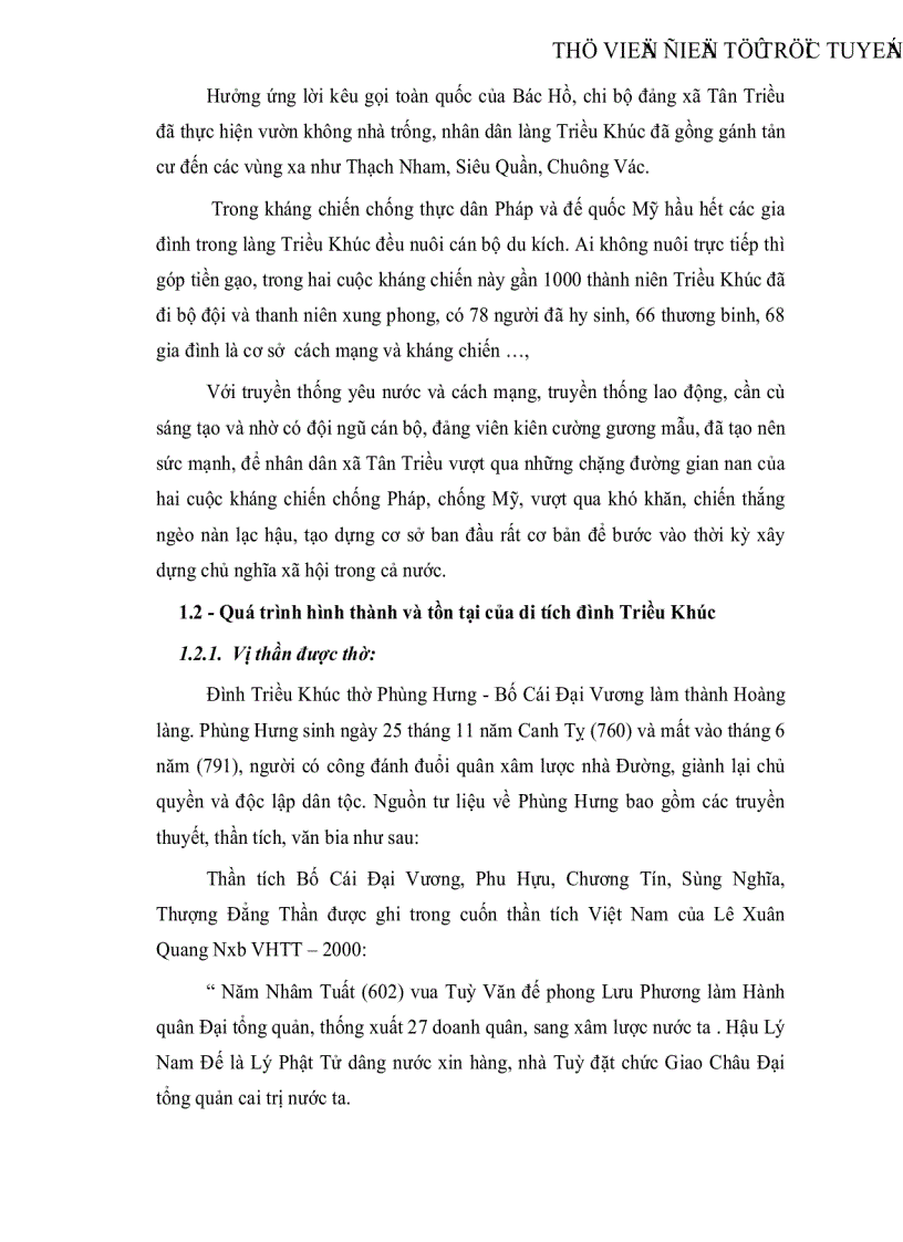 image for page Tìm hiểu di tích đình Triều Khúc