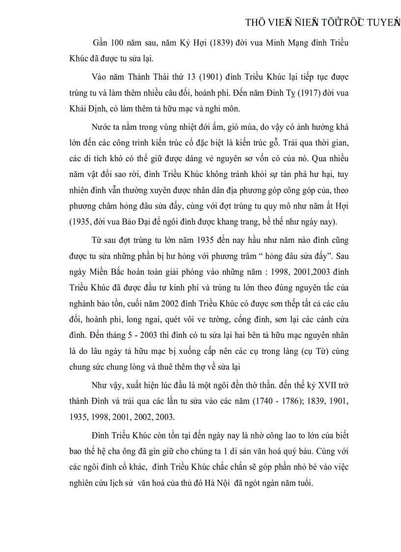 image for page Tìm hiểu di tích đình Triều Khúc