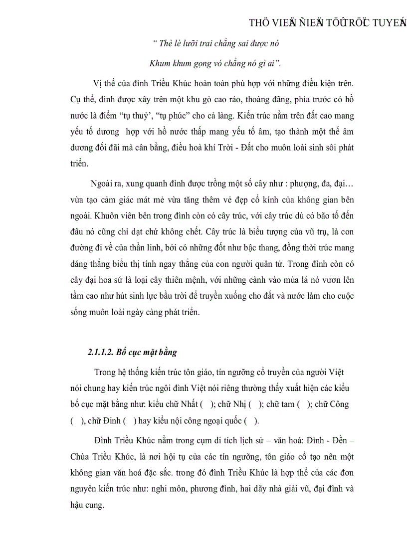 image for page Tìm hiểu di tích đình Triều Khúc