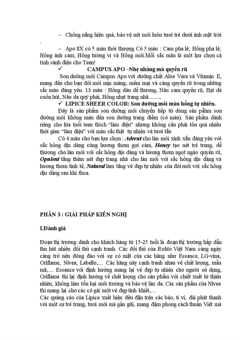 image for page Chiến lược sản phẩm giới thiệu về Rohto Dòng sản phẩm chăm sóc môi