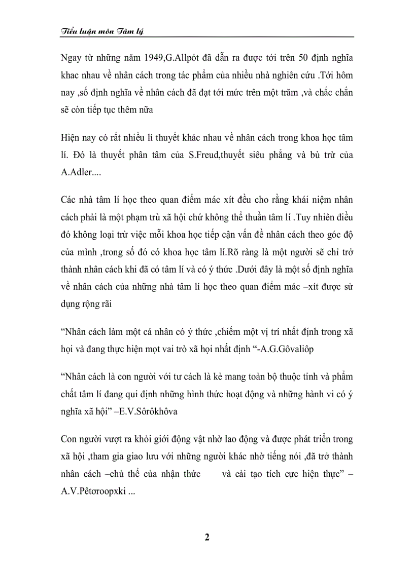 image for page Khái niệm nhân cách trong tâm lí học