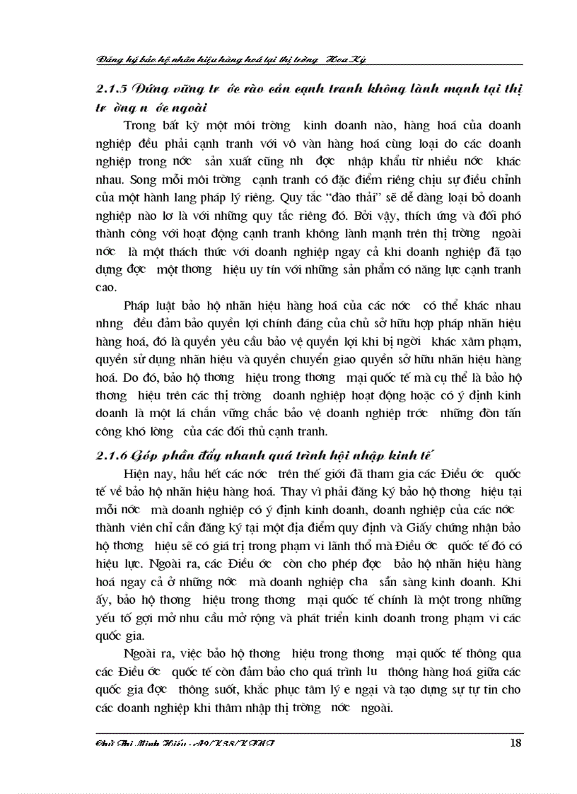 image for page Đăng ký bảo hộ nhãn hiệu hàng hoá tại thị trường Hoa Kỳ