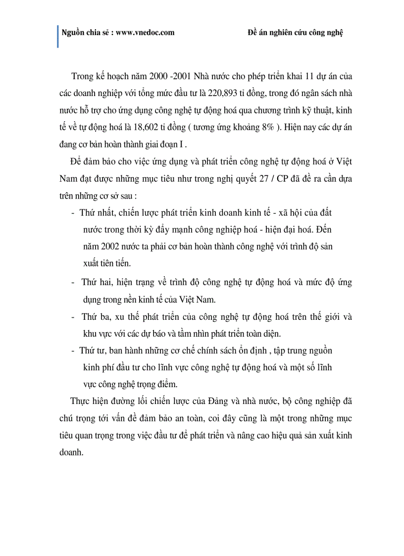 image for page Đề án nghiên cứu đổi mới công nghệ