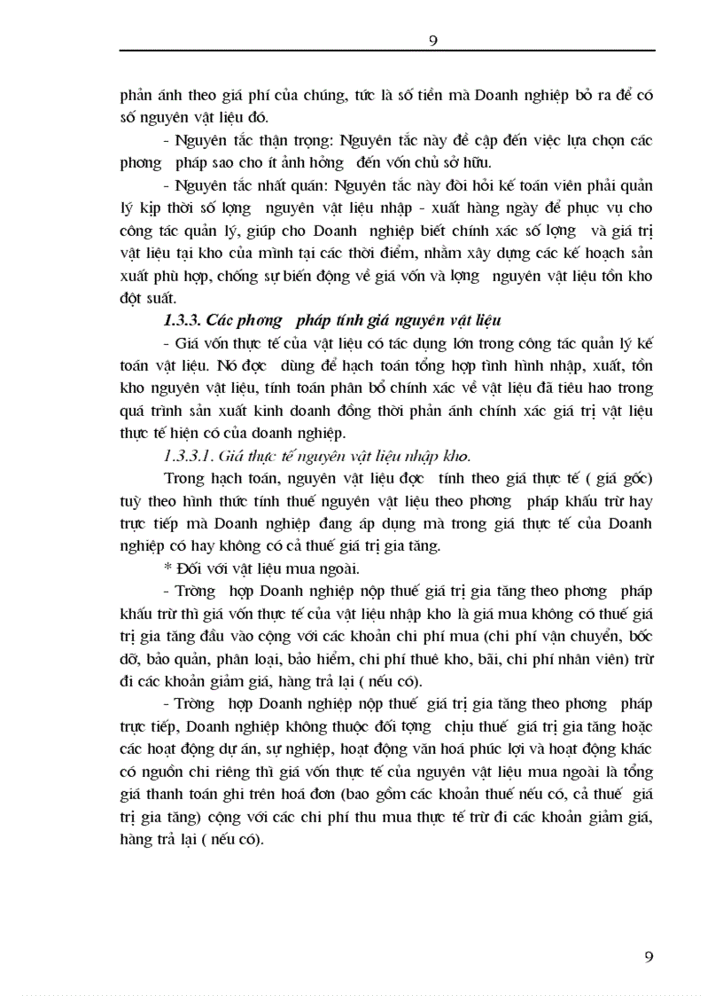 image for page Hoàn thiện công tác kế toán nguyên vật liệu tại Công ty cổ phần Sơn Tây Tỉnh Hà Tây