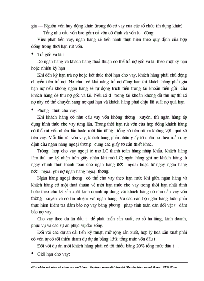 image for page Giải pháp nhằm nâng cao chất lượng tín dụng trung dài hạn tại Ngân hàng Ngoại thương Việt Nam