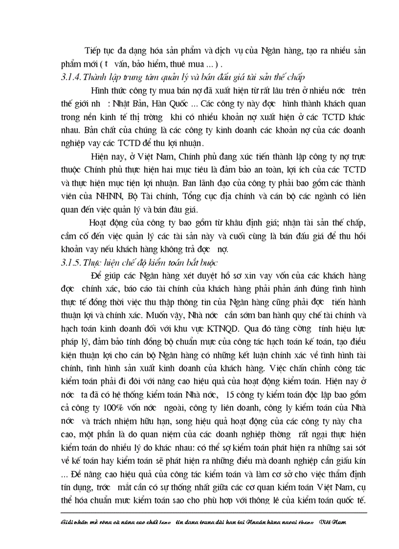 image for page Giải pháp nhằm nâng cao chất lượng tín dụng trung dài hạn tại Ngân hàng Ngoại thương Việt Nam